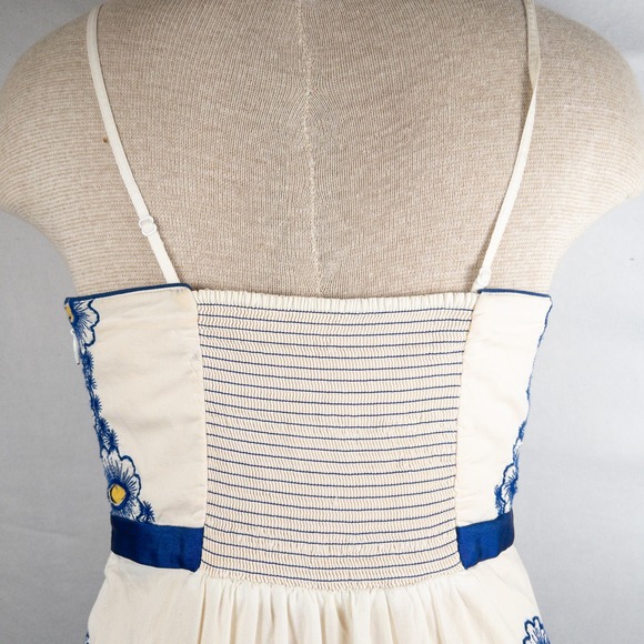 Chic Blue Floral Midi Dress - Picture 6 of 8